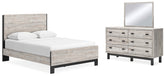 Hoover Furniture Outlet - Ashley Furniture - Vessalli Queen Panel Bed, Dresser and Mirror - Queen Panel Bed, Dresser and Mirror - B1036B3